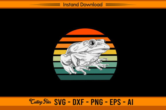 Vintage Retro Frog